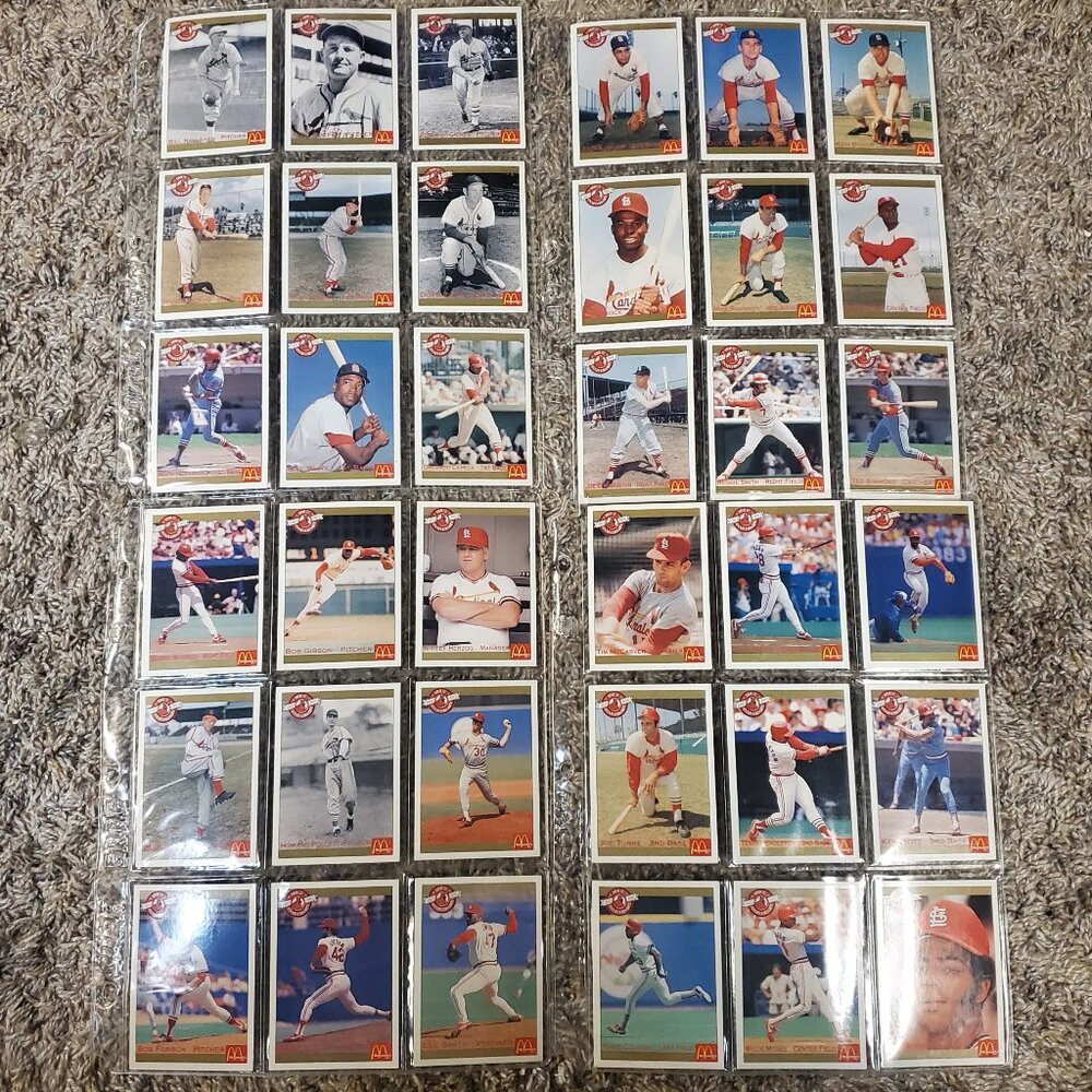 Vintage 1992 St. Louis Cardinals 100th Anniv. Baseball Cards by McDonalds 36 Ct.